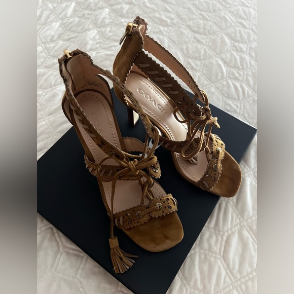 Coach Bella Suede Heels - Picture 3 of 9